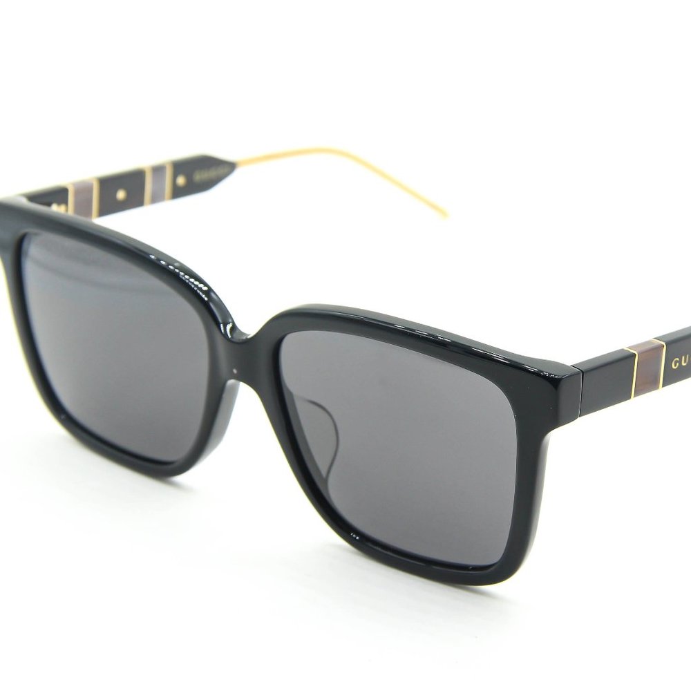NEW GUCCI GG0599SA 001 BLACK/GREY AUTHENTIC SUNGLASSES 56-16-145
